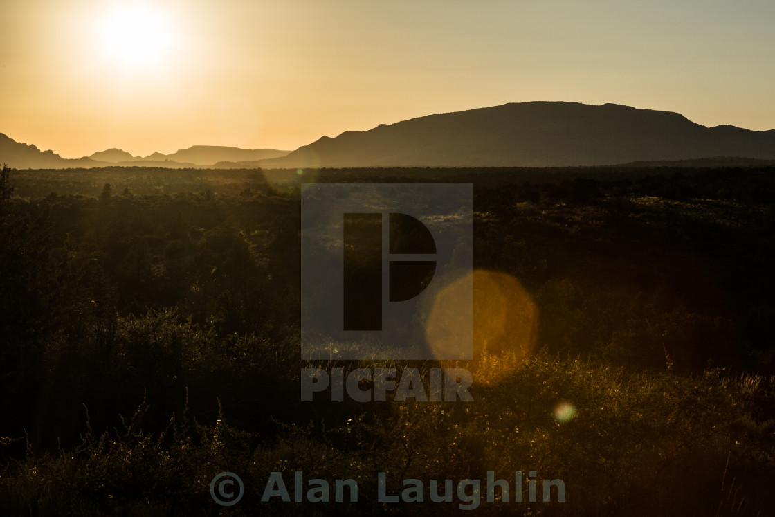 "Sedona Sunset" stock image