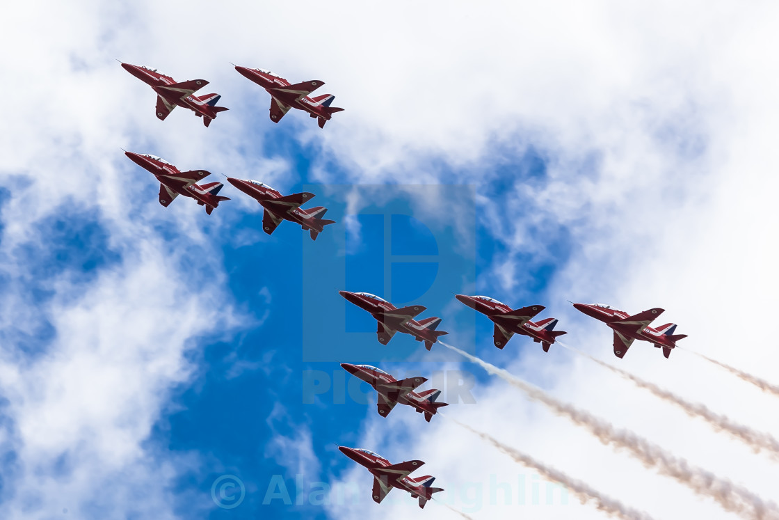 "Red Arrows Display Team" stock image