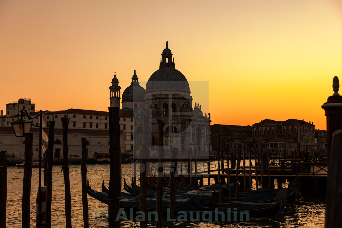 "Sunset in Venice" stock image