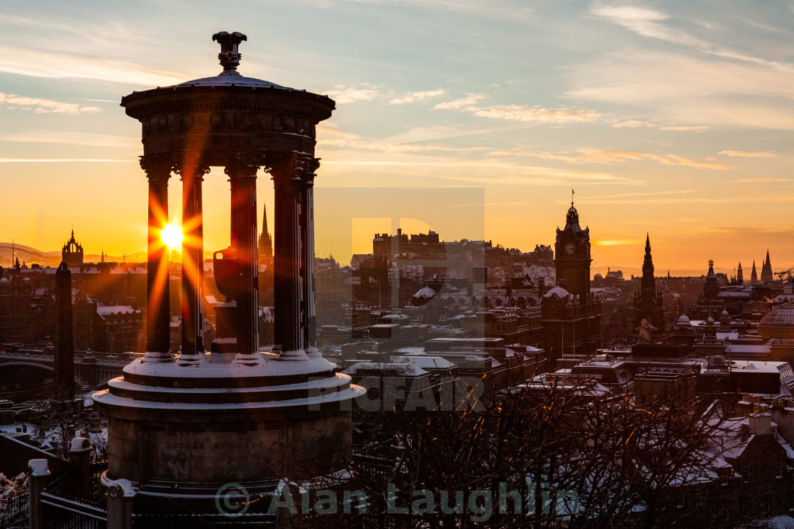 "Christmas sunset" stock image