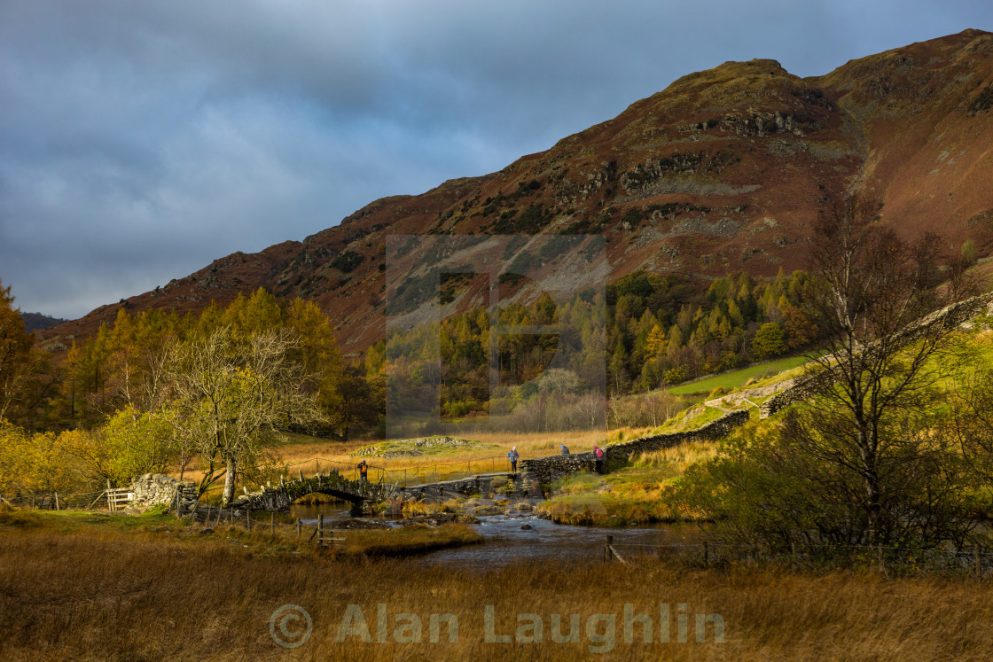 "Early Autumn River Brathay" stock image