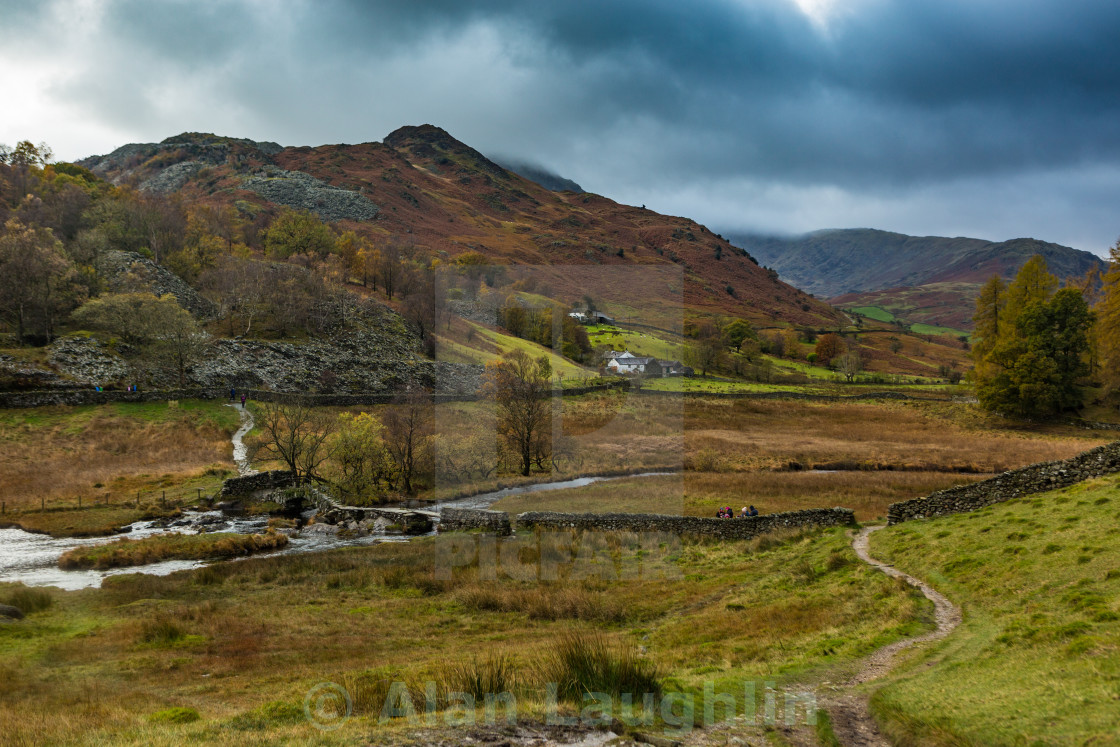 "Early Autumn River Brathay" stock image