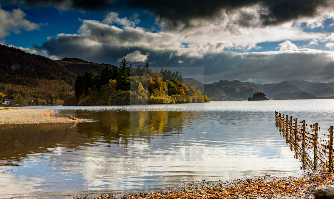 "Derwent Water in early Autumn" stock image