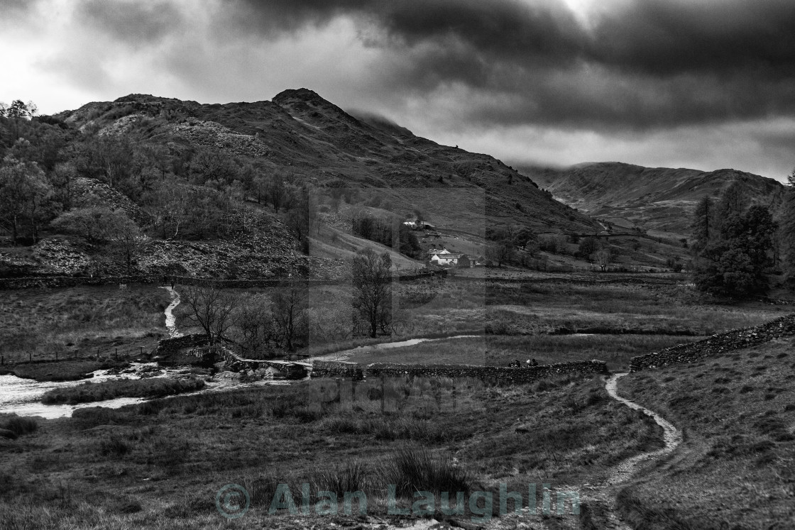 "Early Autumn River Brathay" stock image