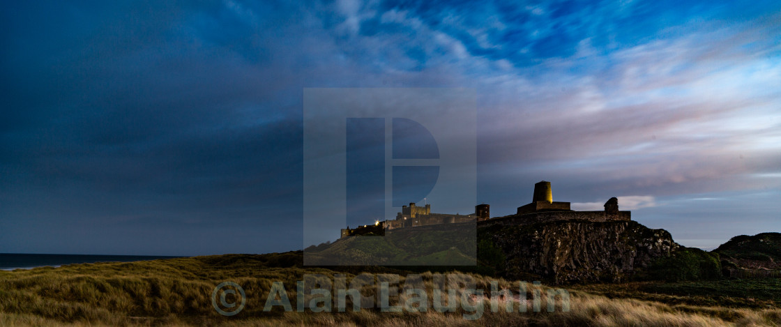 "Bamburgh Castle" stock image