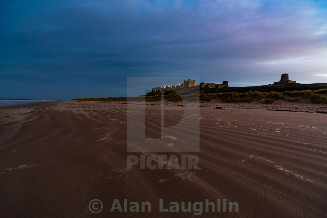 "Bamburgh Castle" stock image