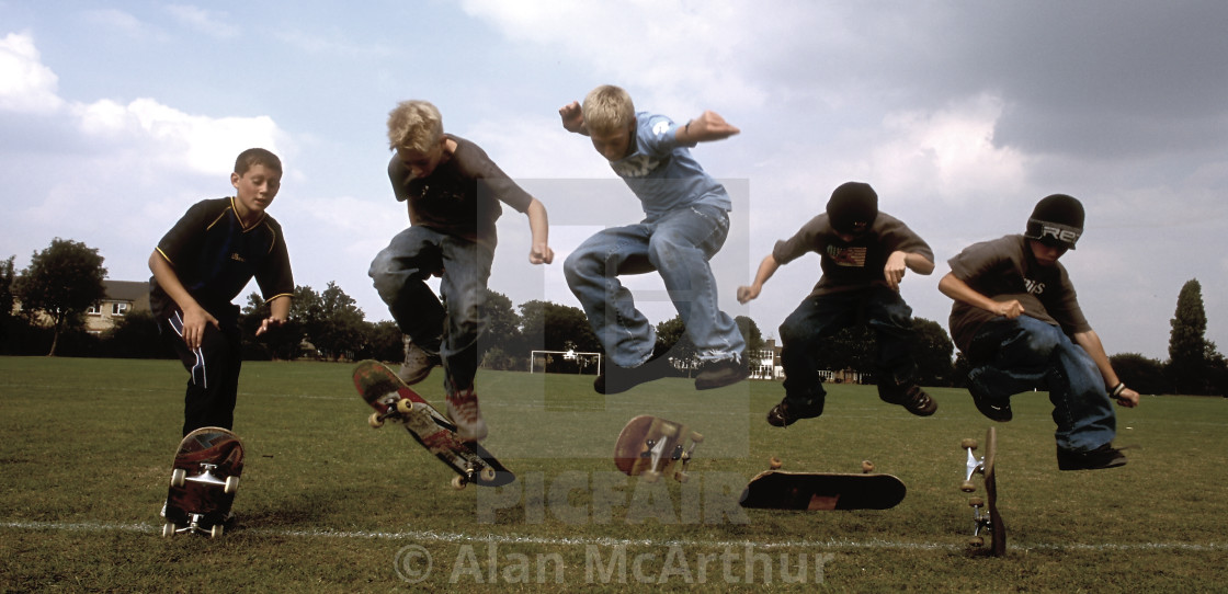 "Board Dudes" by Alan McArthur - $77.88 "Board Dudes" stock image