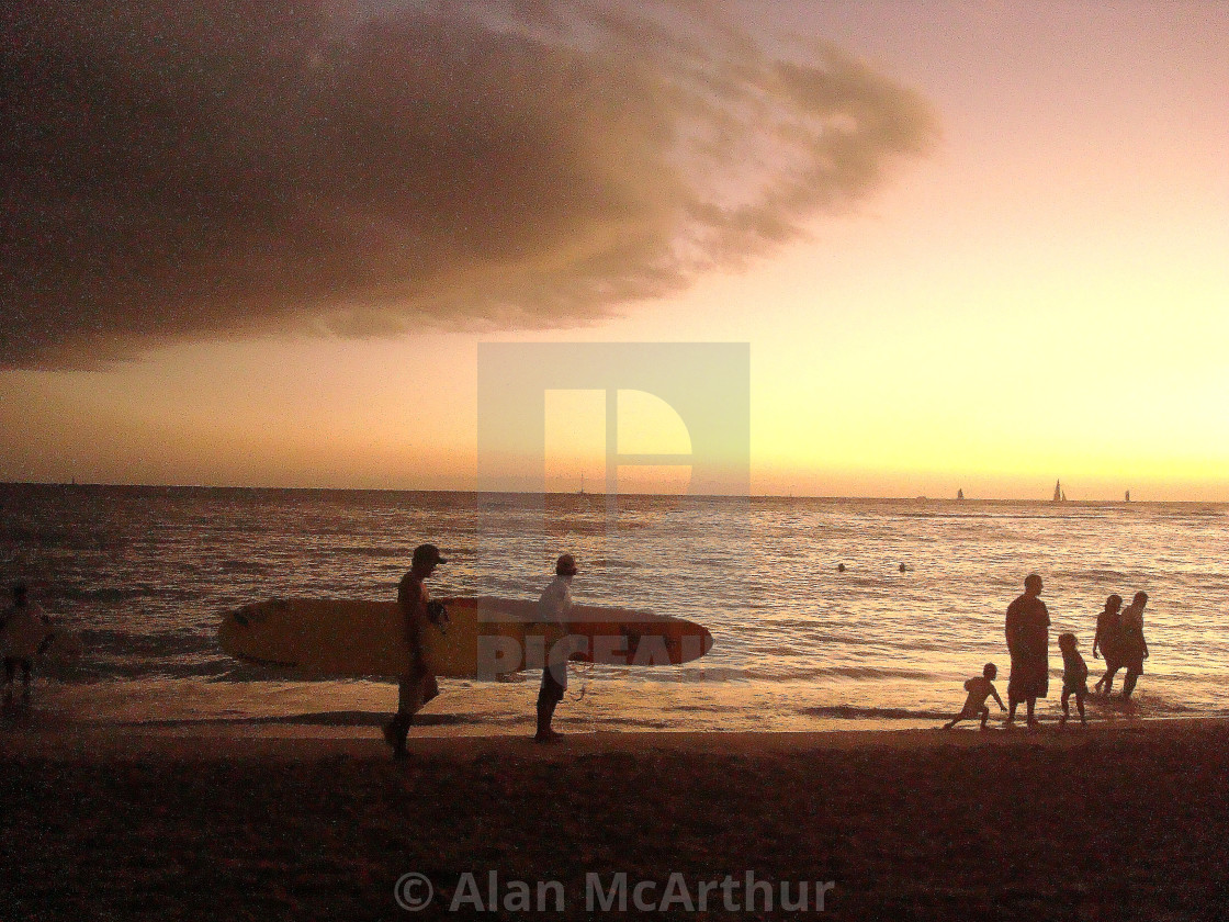 "Board Dudes" by Alan McArthur - $77.88 "Board Dudes" stock image