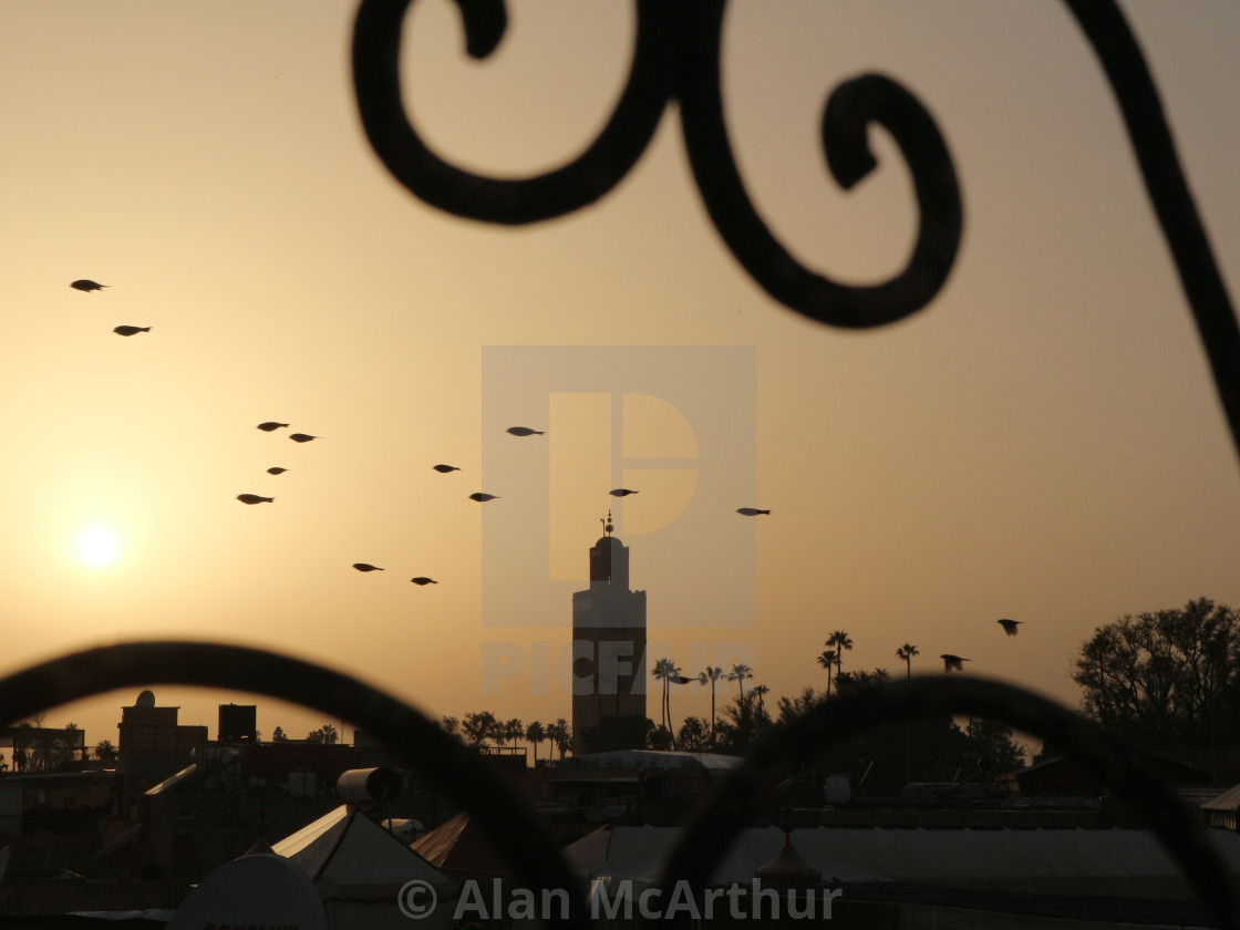 "Marrakech Overview" by Alan McArthur - $76.83 "Marrakech Overview" stock image