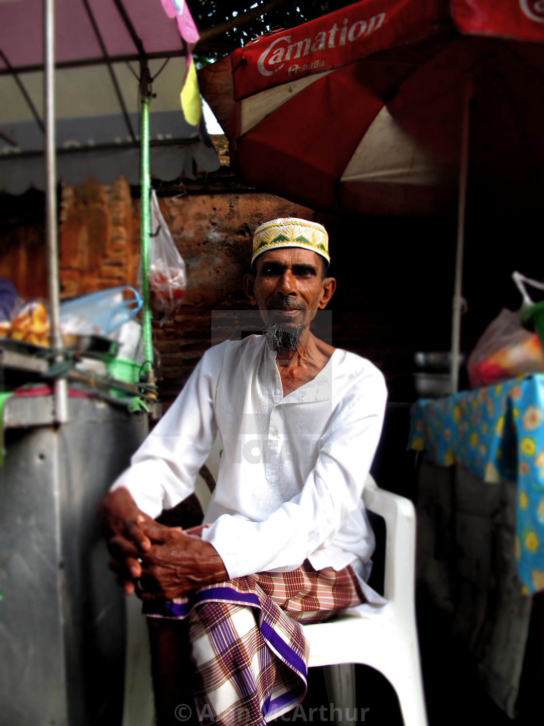 "Muslim Man Chisng Mai" by Alan McArthur - $76.83 "Muslim Man Chisng Mai" stock image