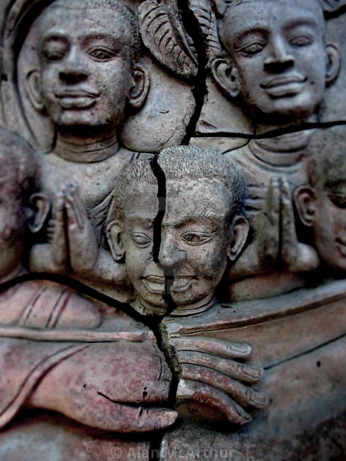 "Bas Relief Buddhism" by Alan McArthur - $76.83 "Bas Relief Buddhism" stock image