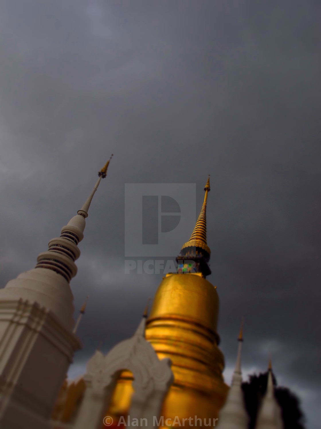 "Golden Pagoda" by Alan McArthur - $77.88 "Golden Pagoda" stock image