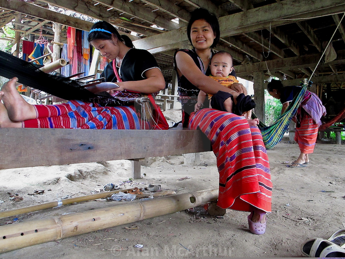 "Hill Tribes and Weaving in northern Thailand" by Alan McArthur - $76.83 "Hill Tribes and Weaving in northern Thailand" stock image
