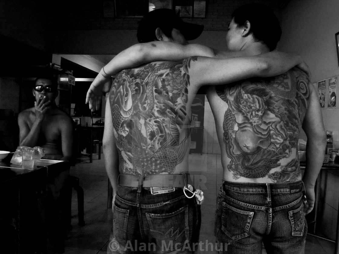 "Brothers Tattooed" by Alan McArthur - $76.83 "Brothers Tattooed" stock image
