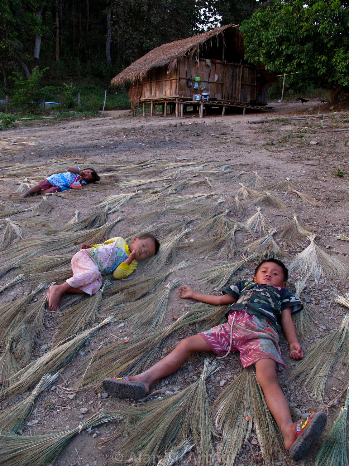 "Village Life in the north of Thailand" by Alan McArthur - $77.88 "Village Life in the north of Thailand" stock image