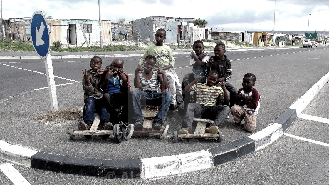 "South Africa Township Kids at Play" by Alan McArthur - $76.83 "South Africa Township Kids at Play" stock image