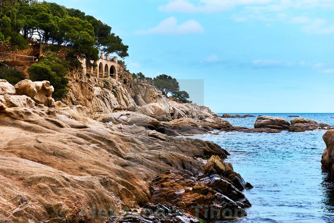 Platja D Aro Beach Costa Brava In Catalonia Spain License