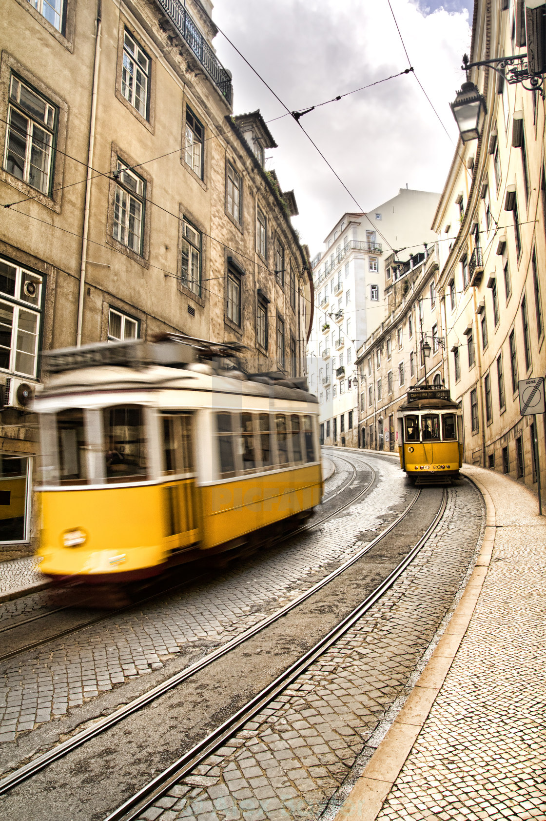 "Lisbon Trams - Tram 28" stock image