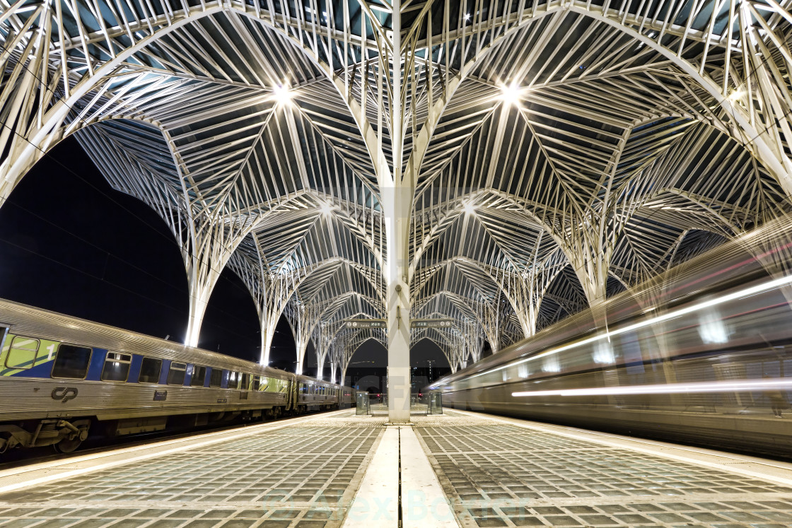 "Gare do Oriente (Oriente Train Station) - Lisbon" stock image