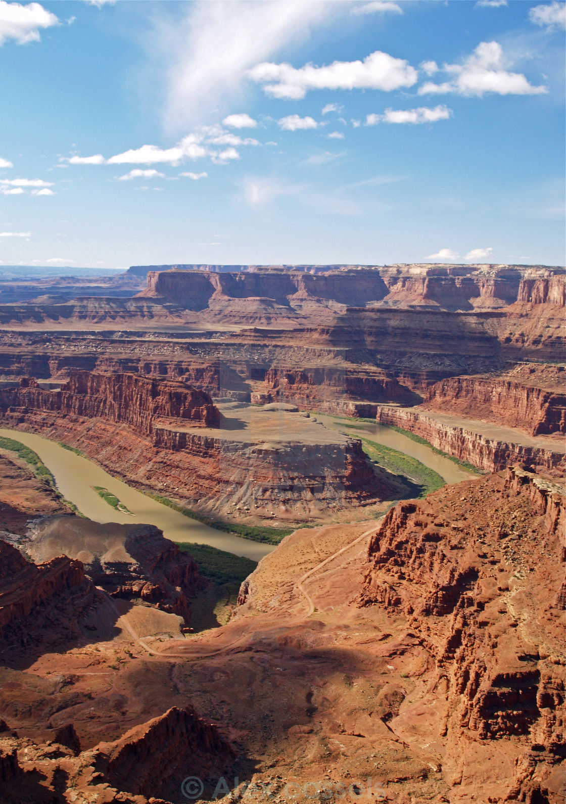 "The Colorado River at Dead Horse Point" stock image