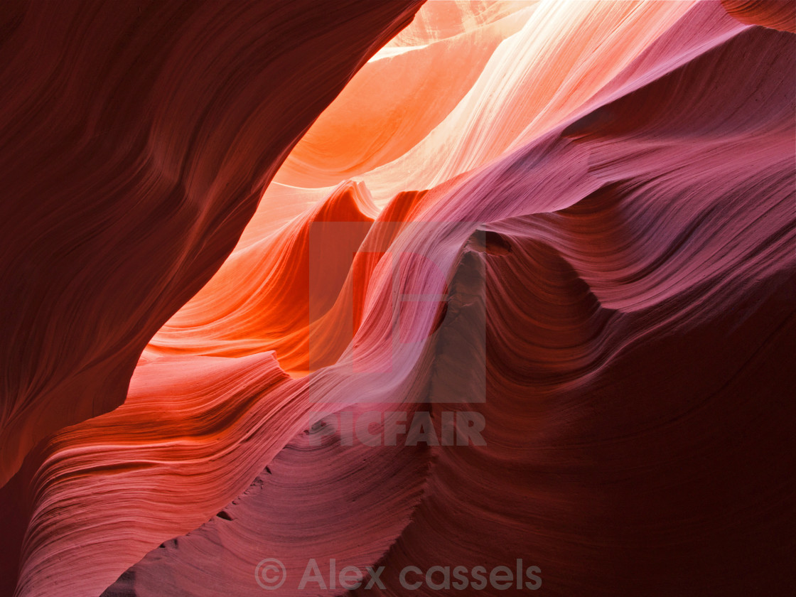 "The Waves of Antelope Canyon" stock image