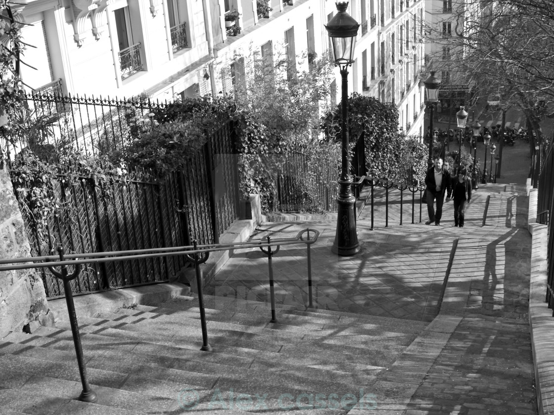 "Romantic Monmartre" by Alex cassels - $31.56 "Romantic Monmartre" stock image