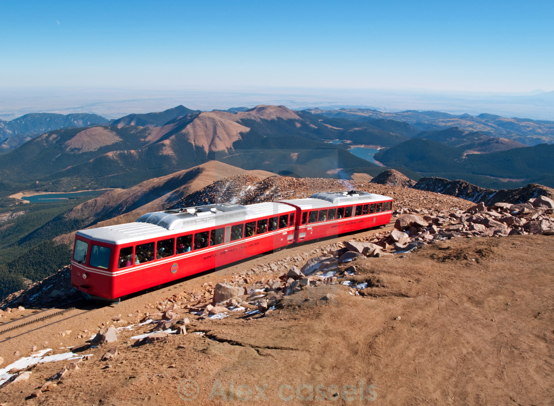 "Pikes Peak Cog Railway" by Alex cassels - $31.58 "Pikes Peak Cog Railway" stock image