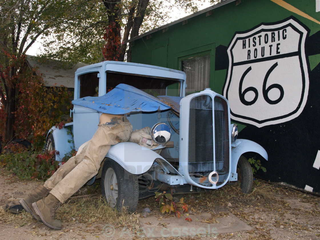"Historic Route 66" by Alex cassels - $31.72 "Historic Route 66" stock image