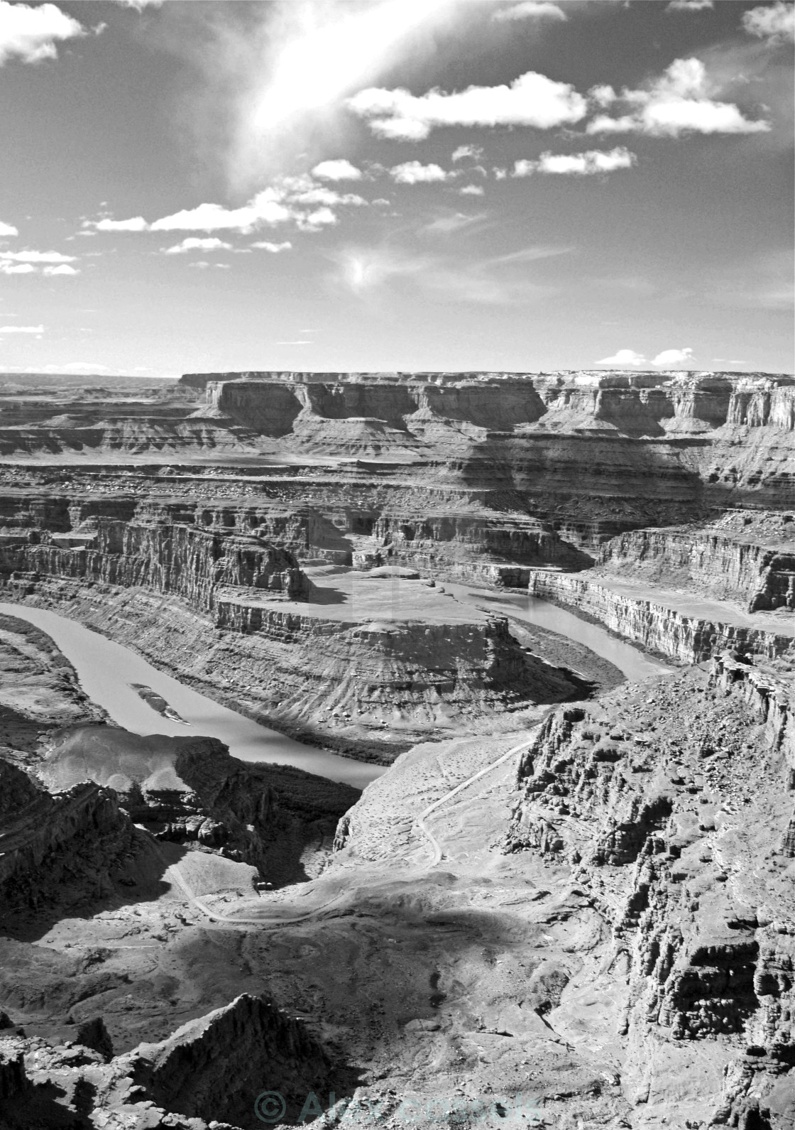 "The Colorado River at Dead Horse Point" stock image