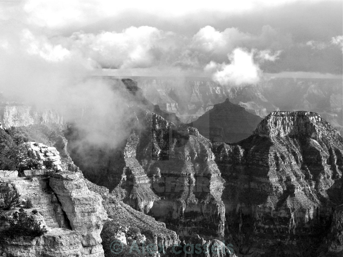 "Clearing Storm on the North Rim" stock image