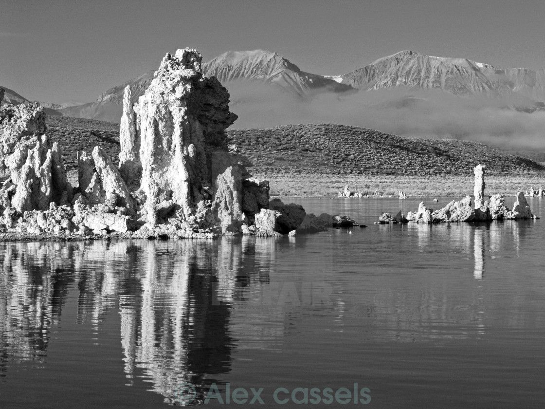 "Tufa Formations at Mono lake." stock image