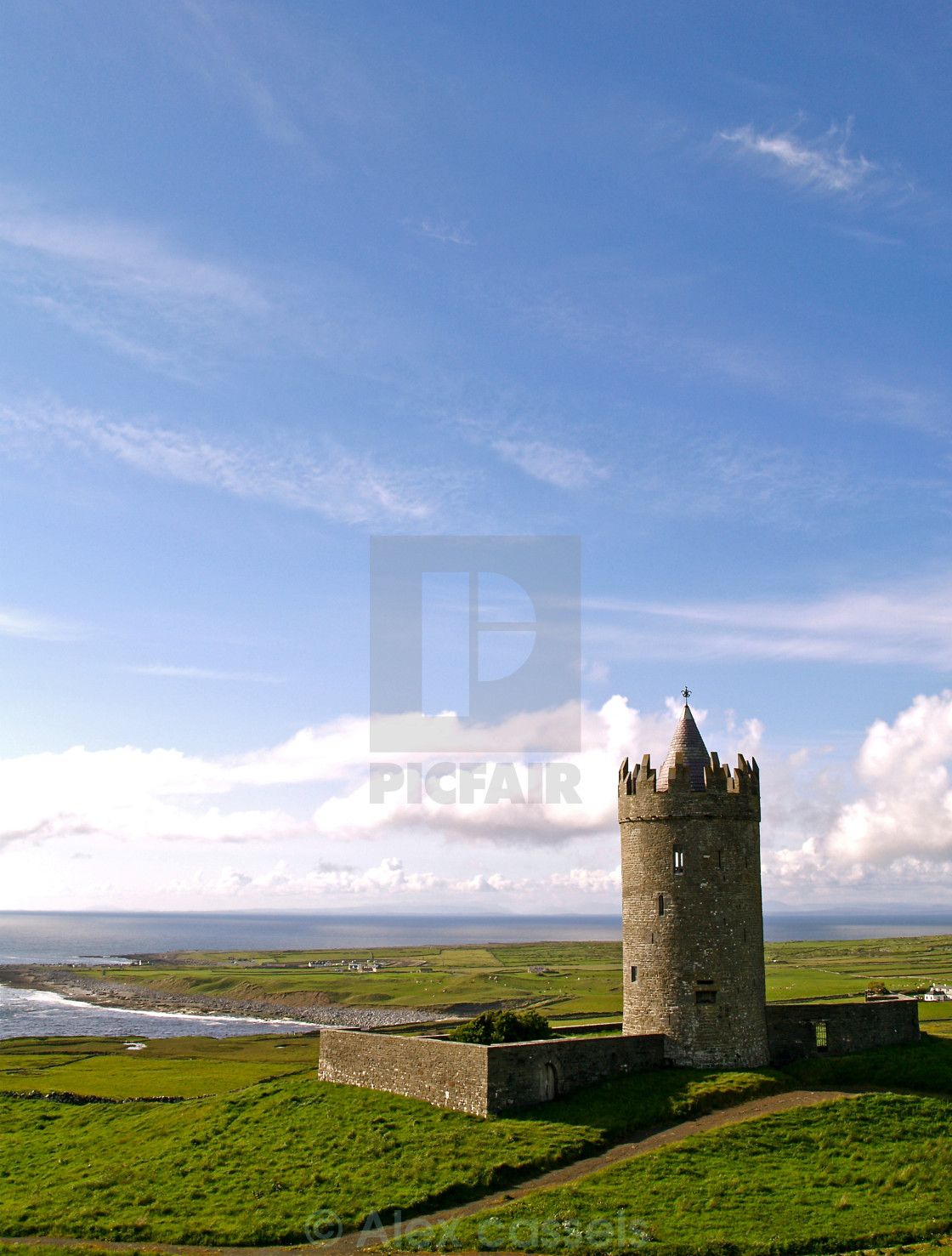 "Doonagore Castle" by Alex cassels - $31.56 "Doonagore Castle" stock image