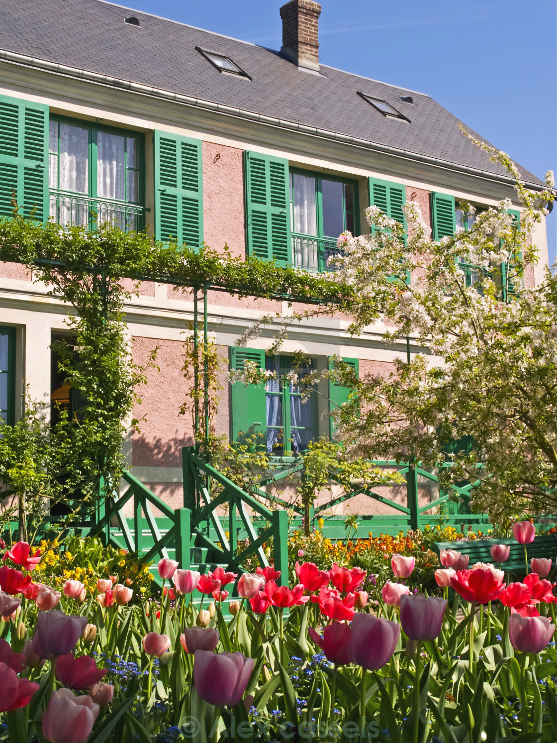 "Claude Monet's House at Giverny" stock image