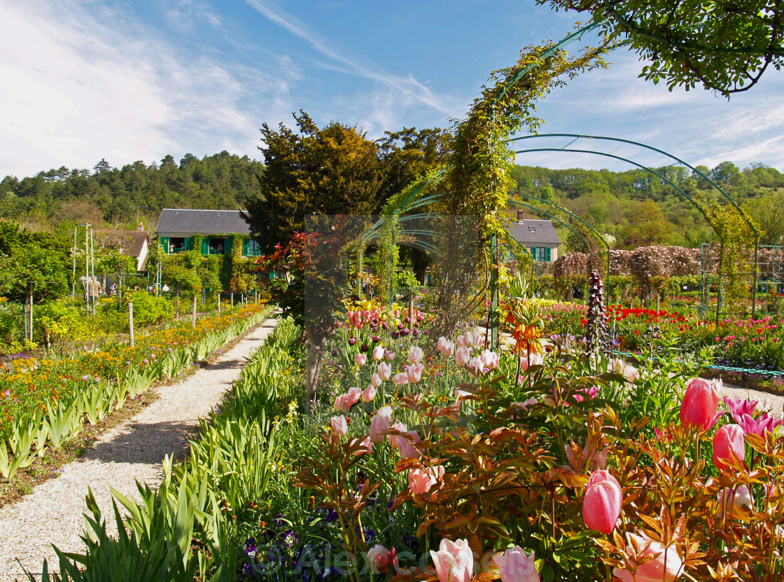 "Claude Monet's Garden" stock image