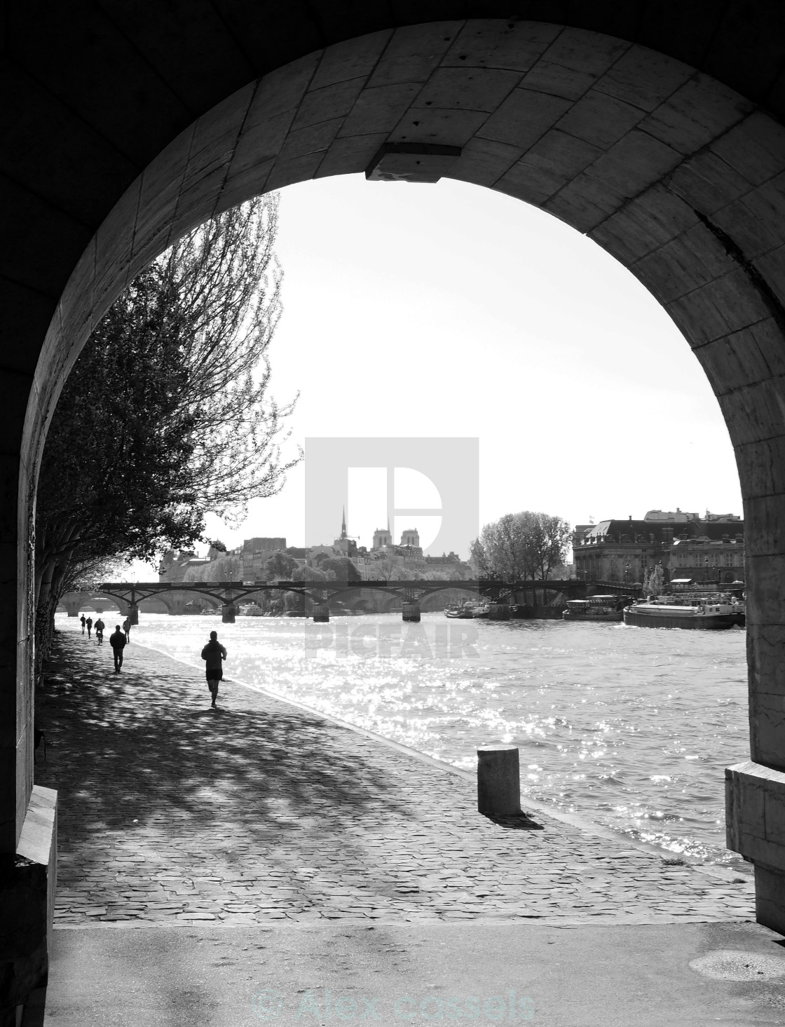 "Quai du Louvre" by Alex cassels - $31.72 "Quai du Louvre" stock image