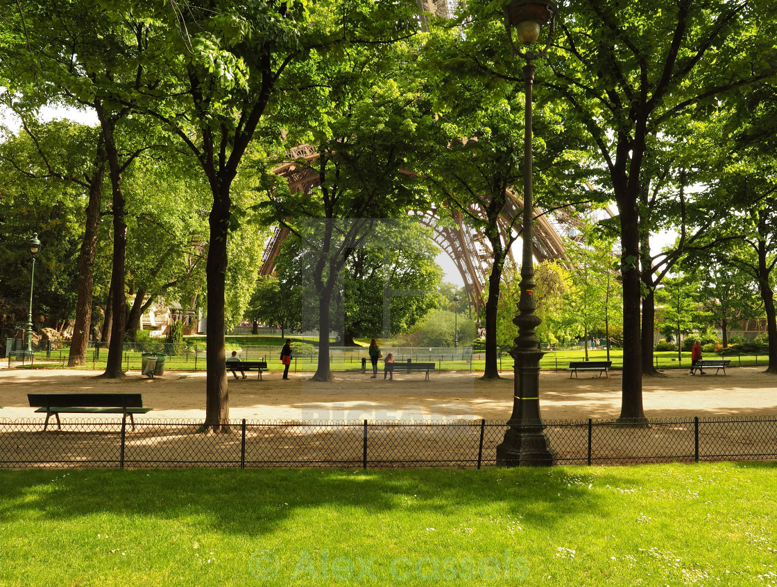 "Parc du Champ-de-Mars" by Alex cassels - $31.72 "Parc du Champ-de-Mars" stock image