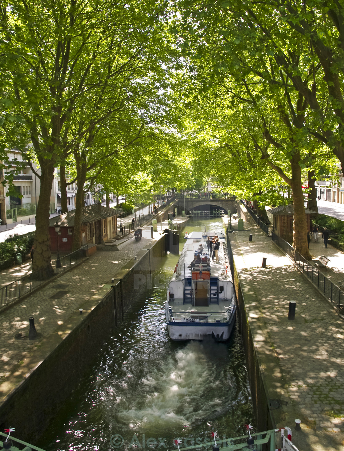 "Canal Saint Martin" by Alex cassels - $31.58 "Canal Saint Martin" stock image