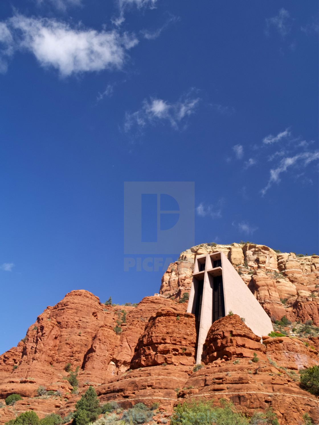 "Chapel of the Holy Cross" stock image