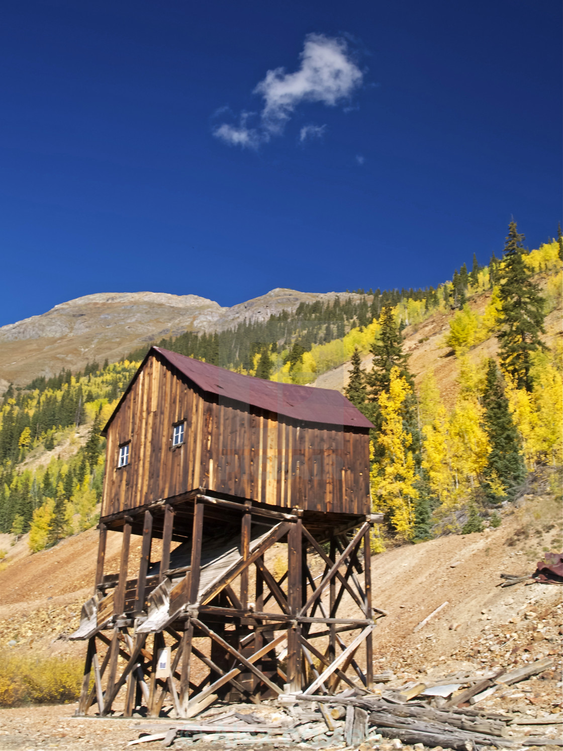 "Mine Workings near Silverton" stock image