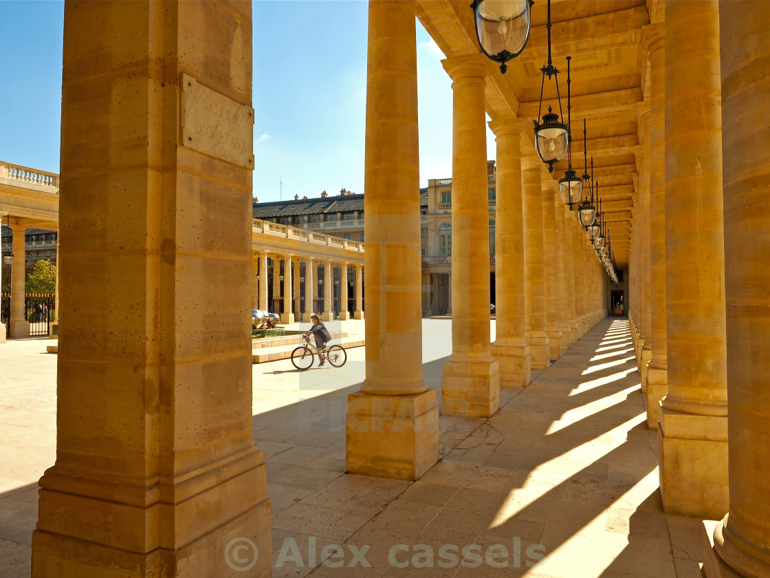 "Colonnade at the Palais-Royal" stock image