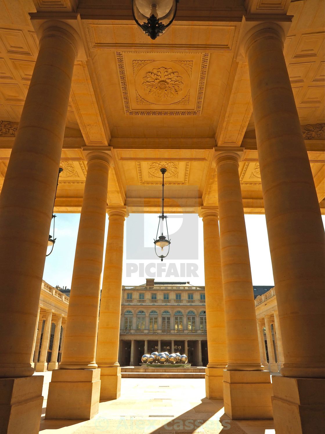 "Colonnade at the Palais-Royal" stock image