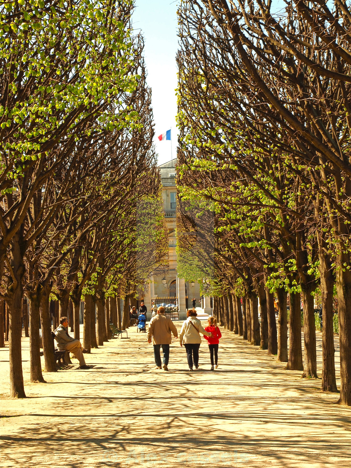 "The Palais-Royal Gardens" stock image