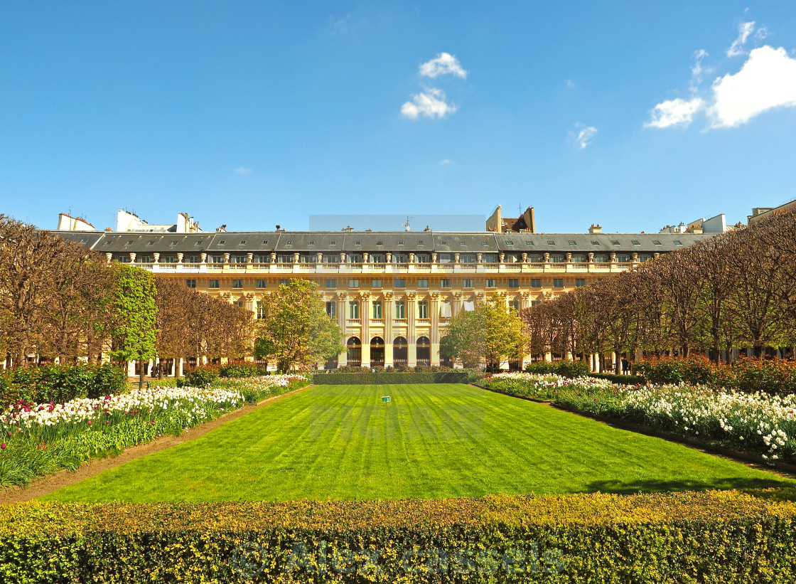 "Palais-Royal Gardens in Paris" stock image