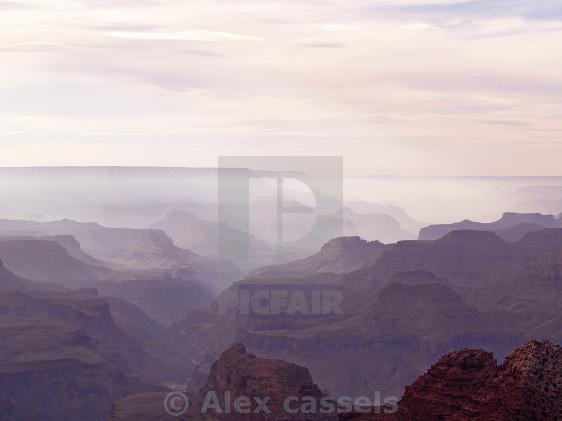 "Misty Canyon" stock image