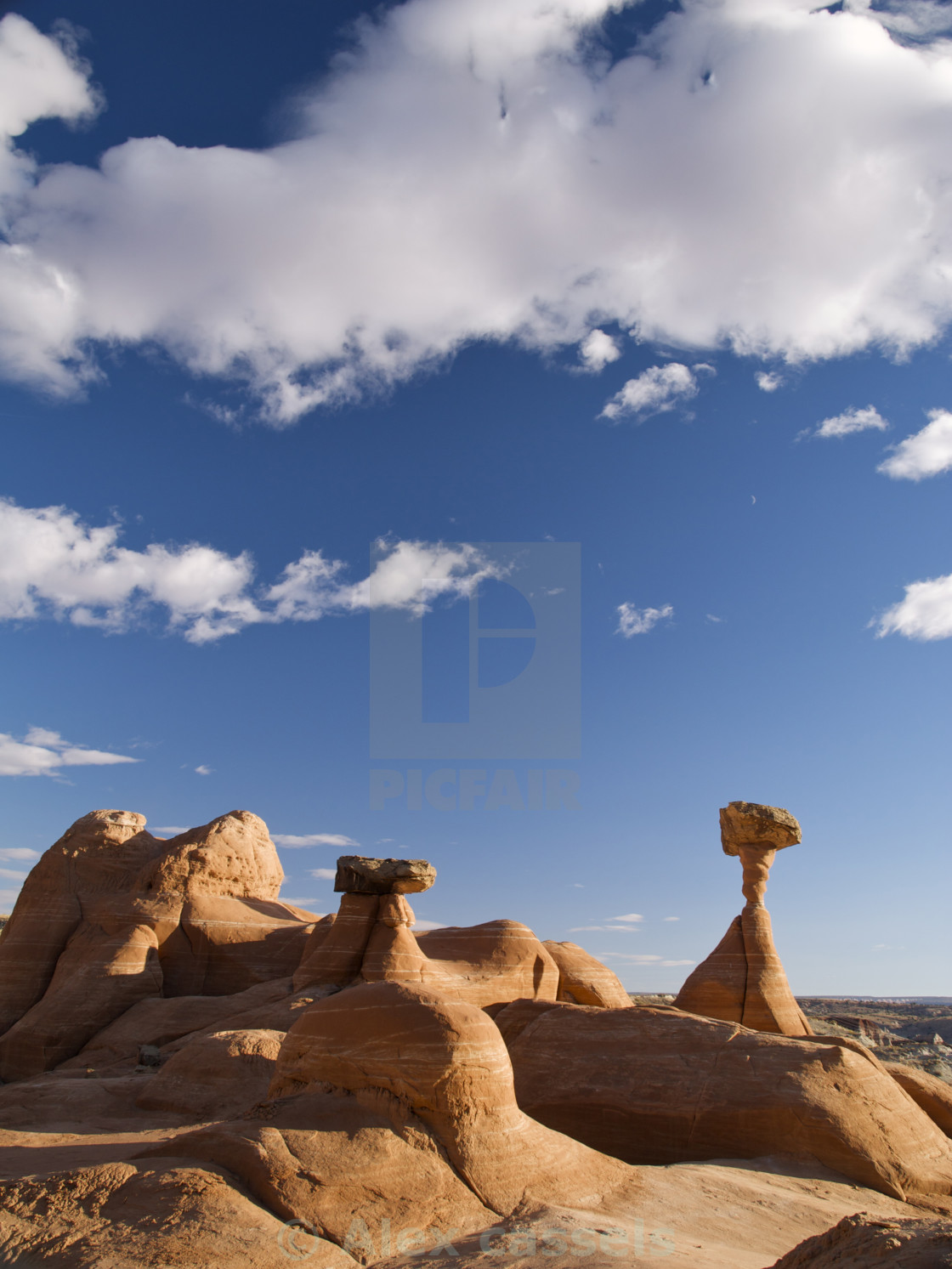 "The Toadstool Rocks" stock image