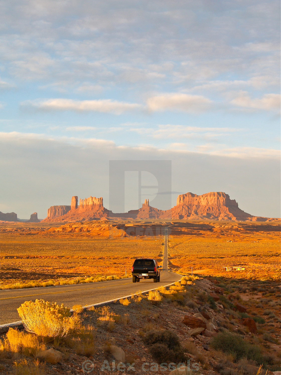 "En-route to Monument Valley" stock image