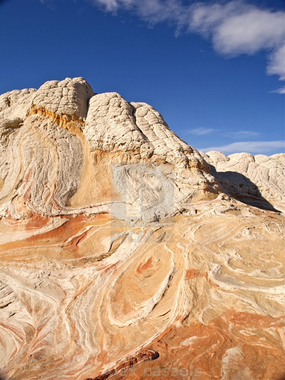 "White Pocket Rock Formations" stock image