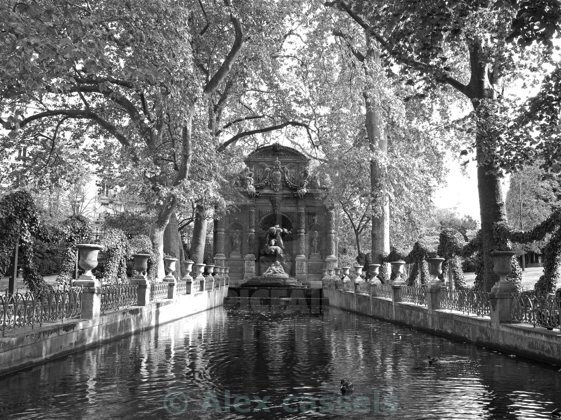 "la Fontaine de Medicis" by Alex cassels - $31.56 "la Fontaine de Medicis" stock image