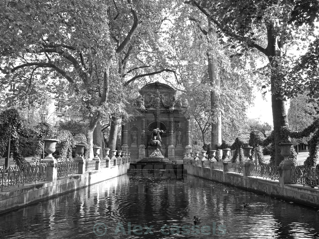 "la Fontaine de Medicis" stock image