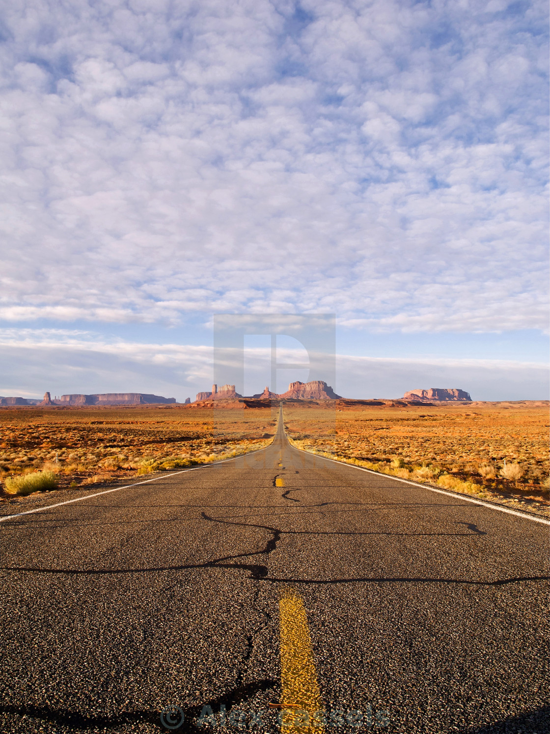 "Desert Highway" stock image